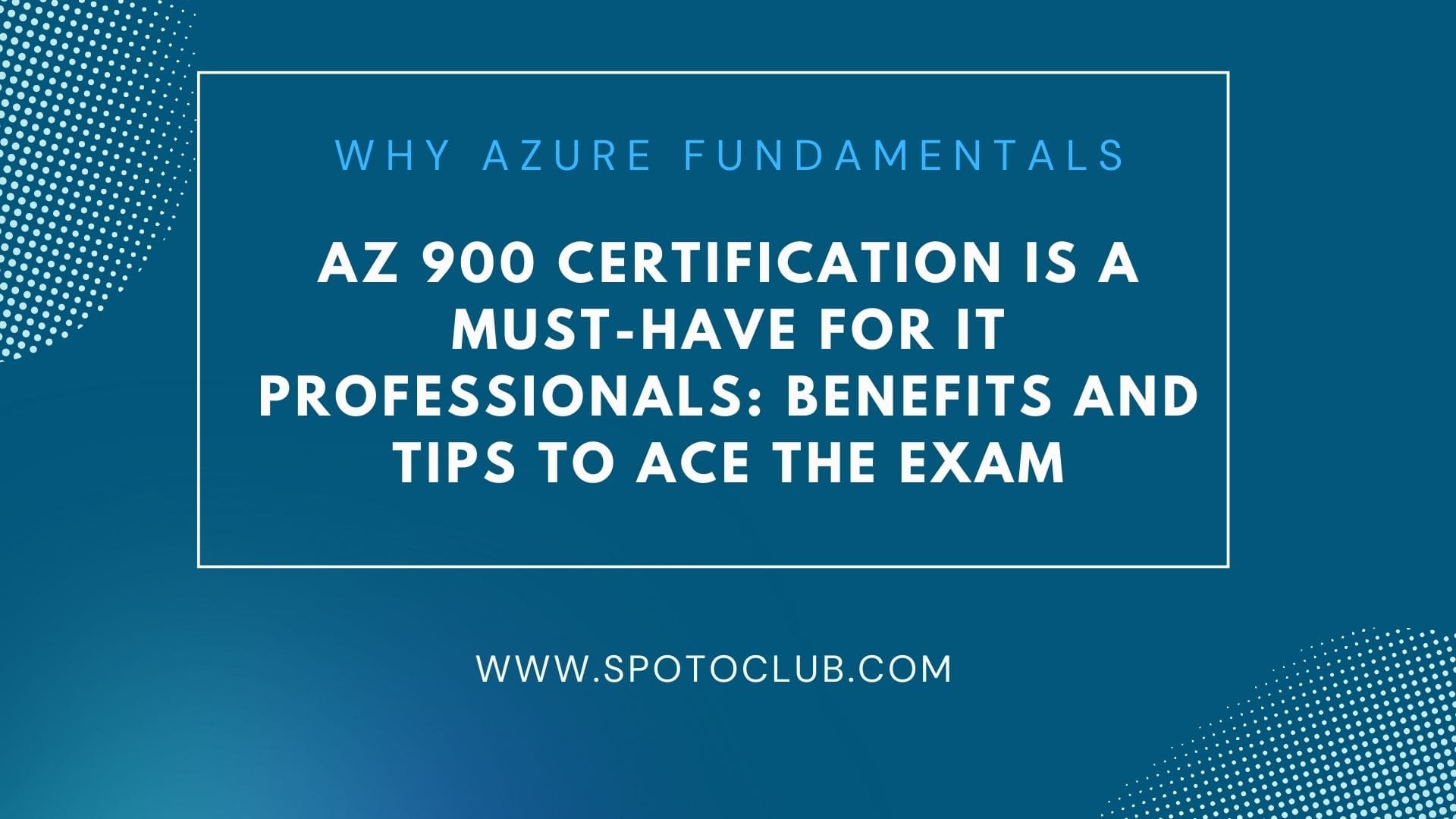 Why Azure Fundamentals